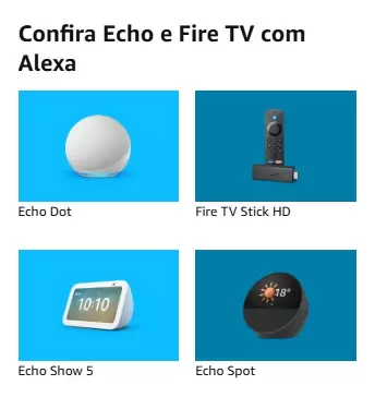 Confira Echo e Fire TV com Alexa