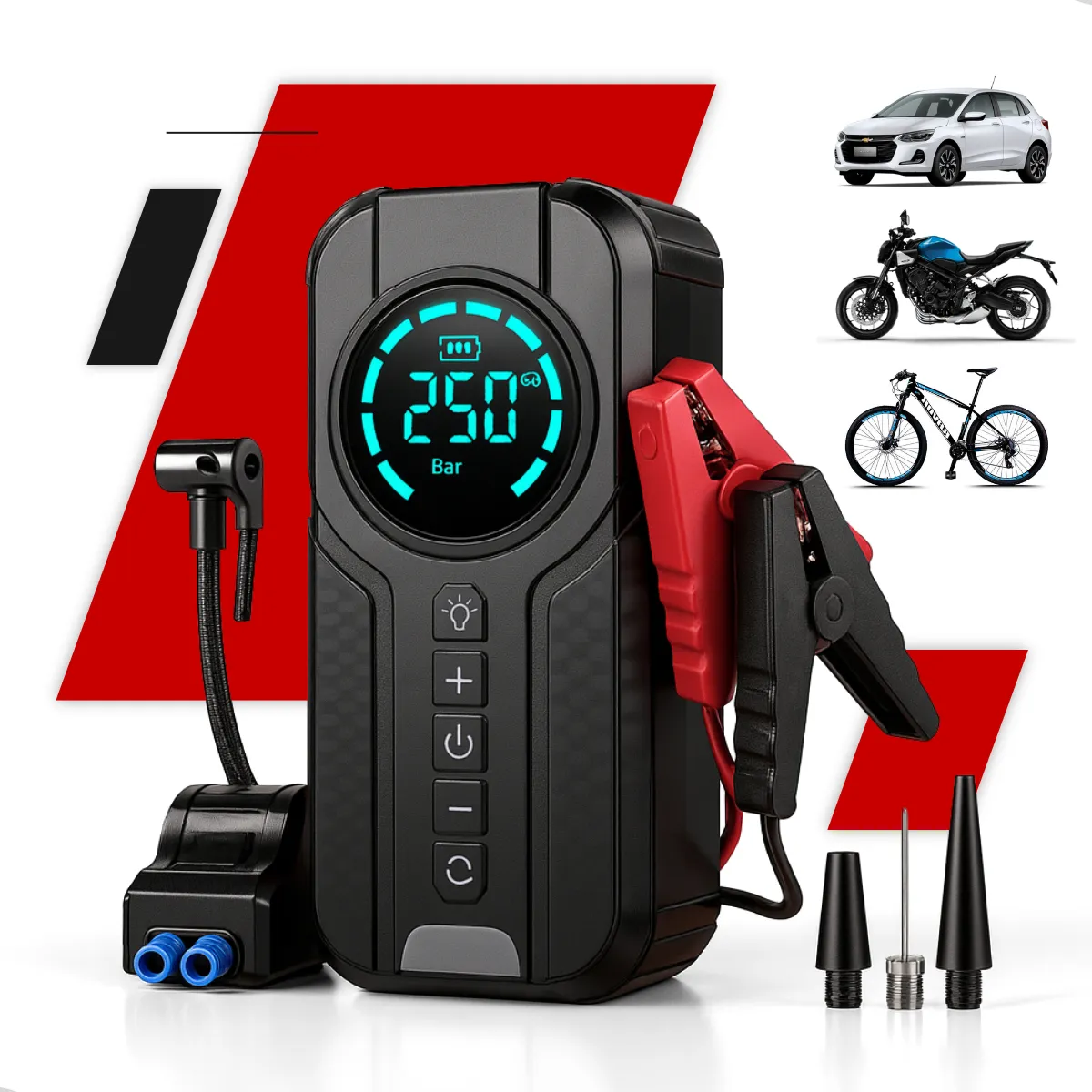 Auxiliar Partida Compressor Ar Floots 10000mAh